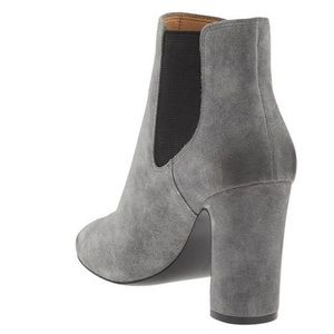 New Gray Suede Booties Banana Republic